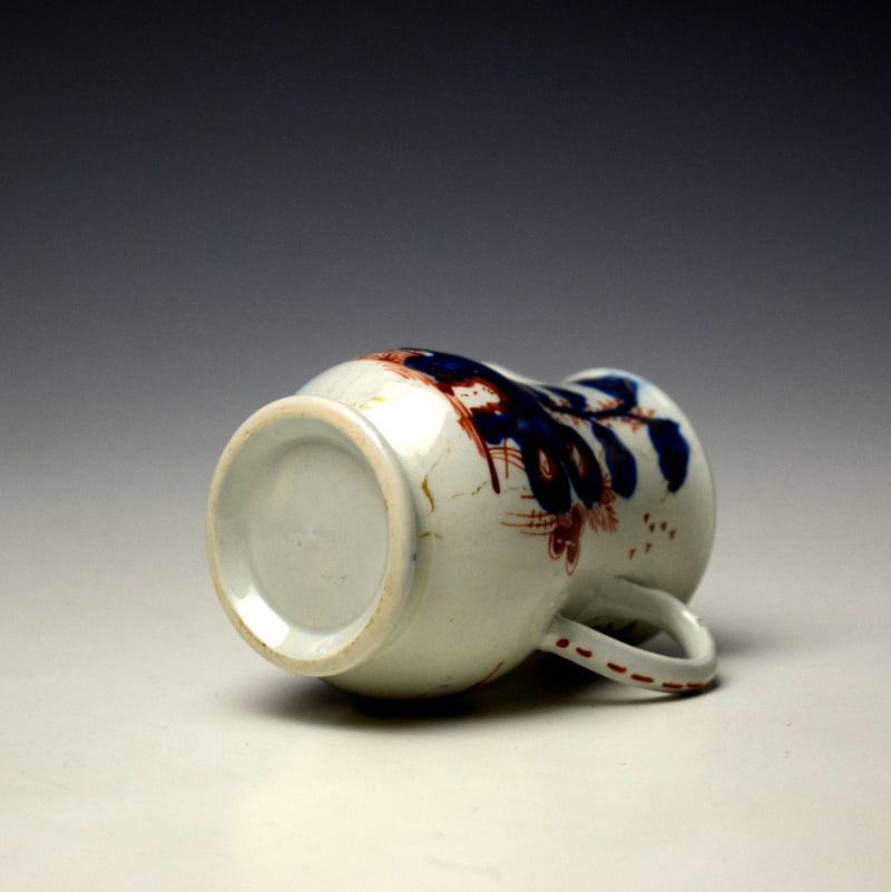 Vauxhall Man On a Bridge Pattern Sparrow Beak Jug c1760-64 (6)