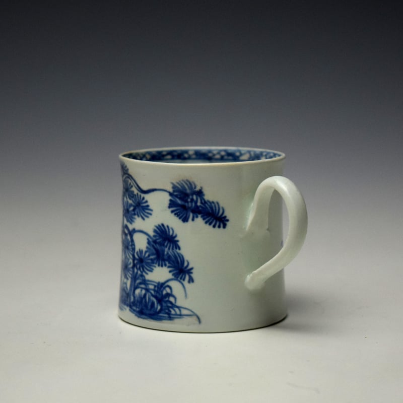 Vauxhall Pine Trees Pattern Coffee Can c1755-58 (4)