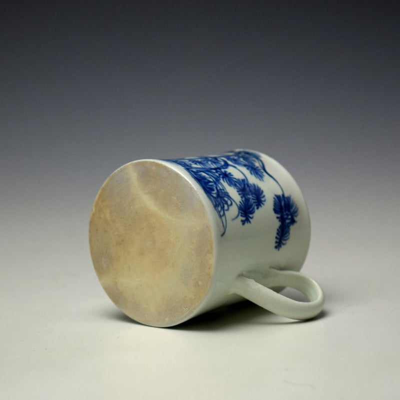 Vauxhall Pine Trees Pattern Coffee Can c1755-58 (6)