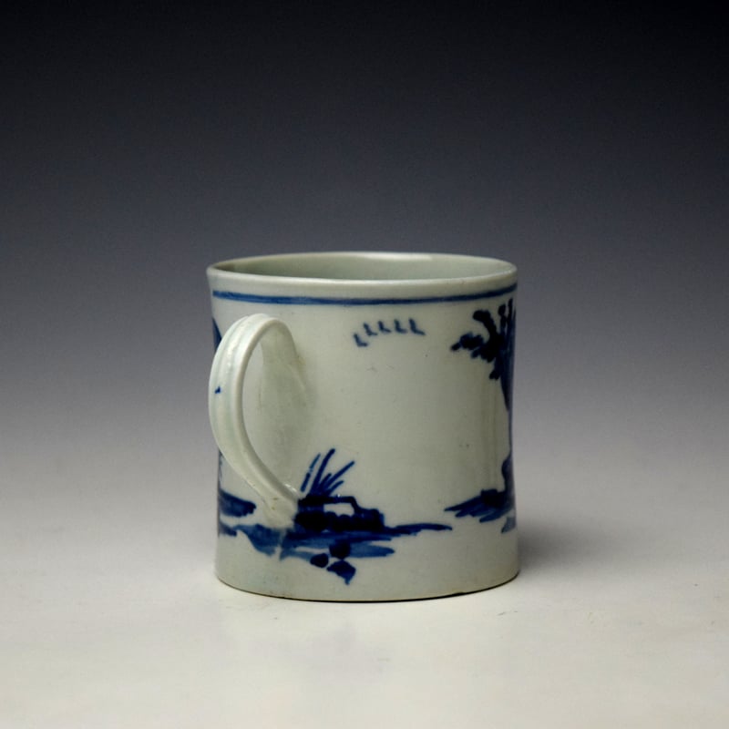Vauxhall Two Chinamen and Triangular Fence Pattern Coffee Can c1757-62 (4)