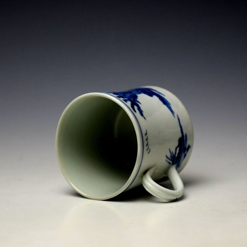 Vauxhall Two Chinamen and Triangular Fence Pattern Coffee Can c1757-62 (6)