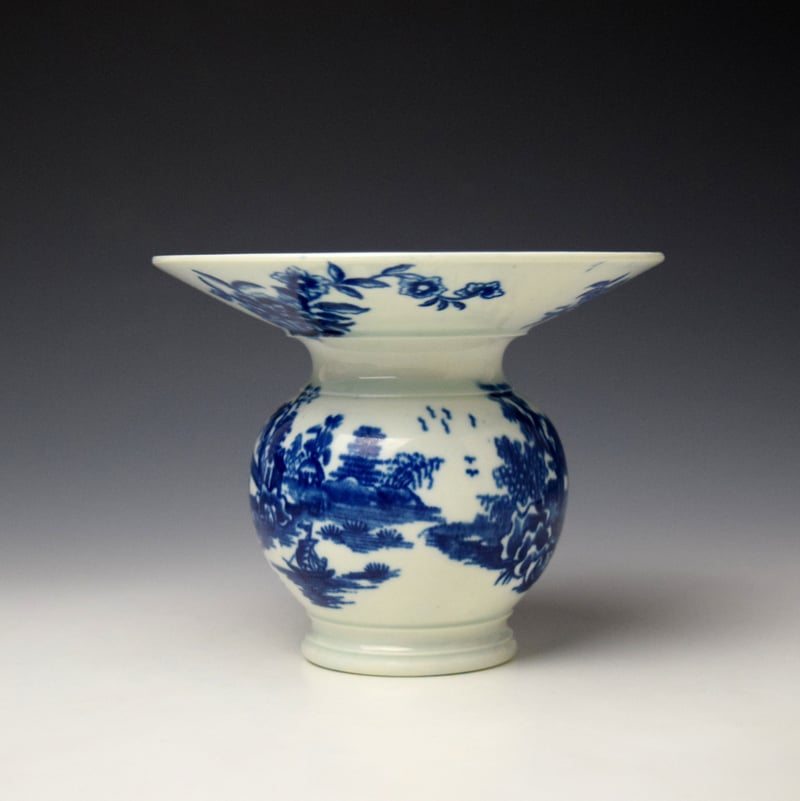 Worcester Argument Pattern Spittoon c1775-85 (4)
