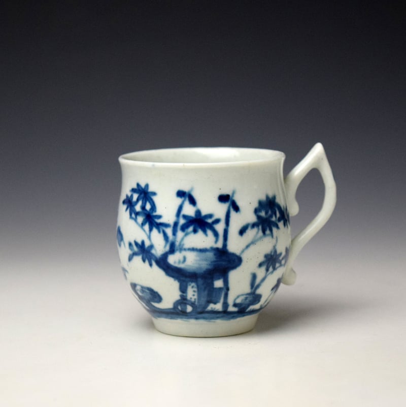 Rare Bamboo Root Pattern Bell Shaped Coffee Cup c1755