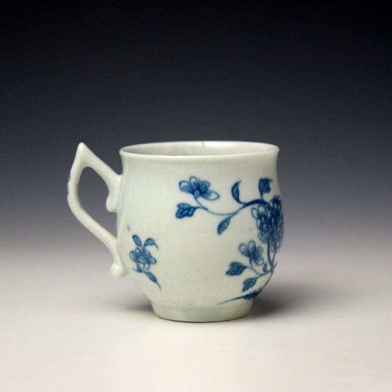 Worcester Bamboo Root Pattern Bell Shaped Coffee Cup c1755 (3)