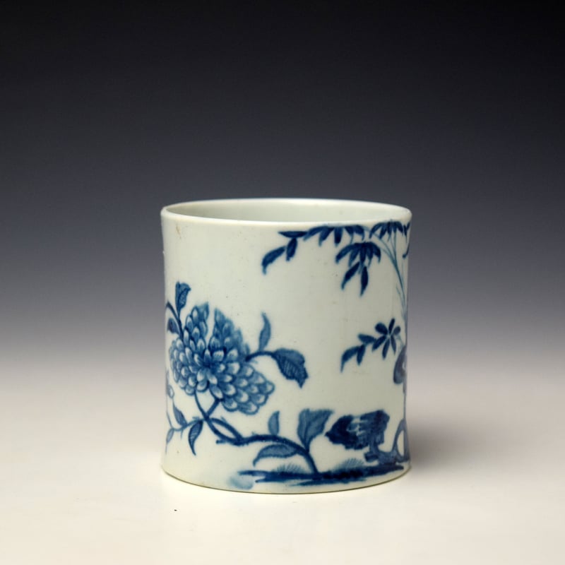 Worcester Bamboo Root Pattern Coffee Can c1755 (2)