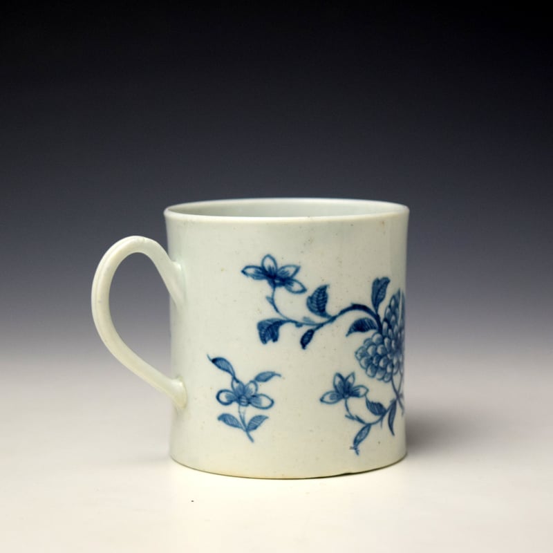 Worcester Bamboo Root Pattern Coffee Can c1755 (3)
