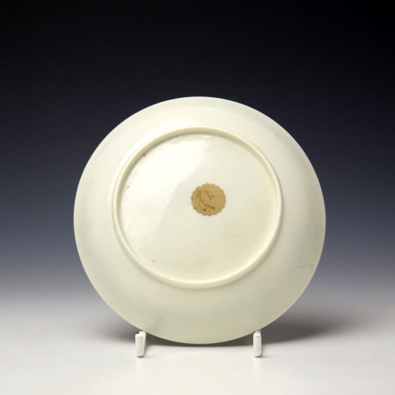 Worcester Banana Tree Pattern Saucer c1754 (2)