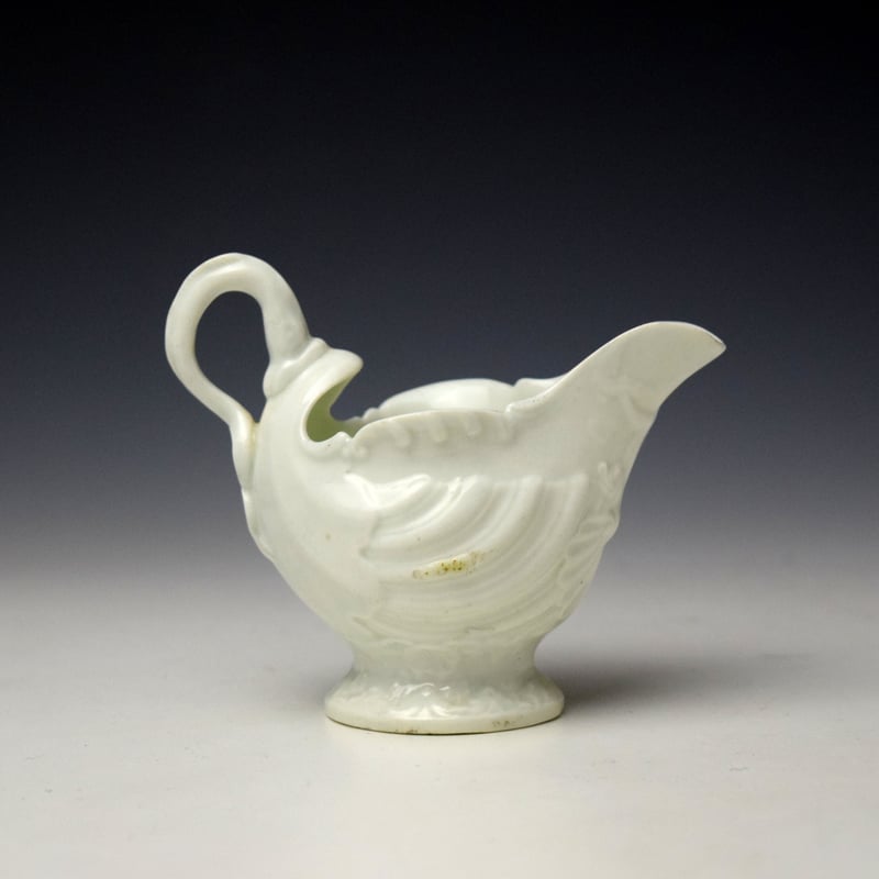 Worcester Blanc de Chine Dolphin Ewer c1765-70 (3)