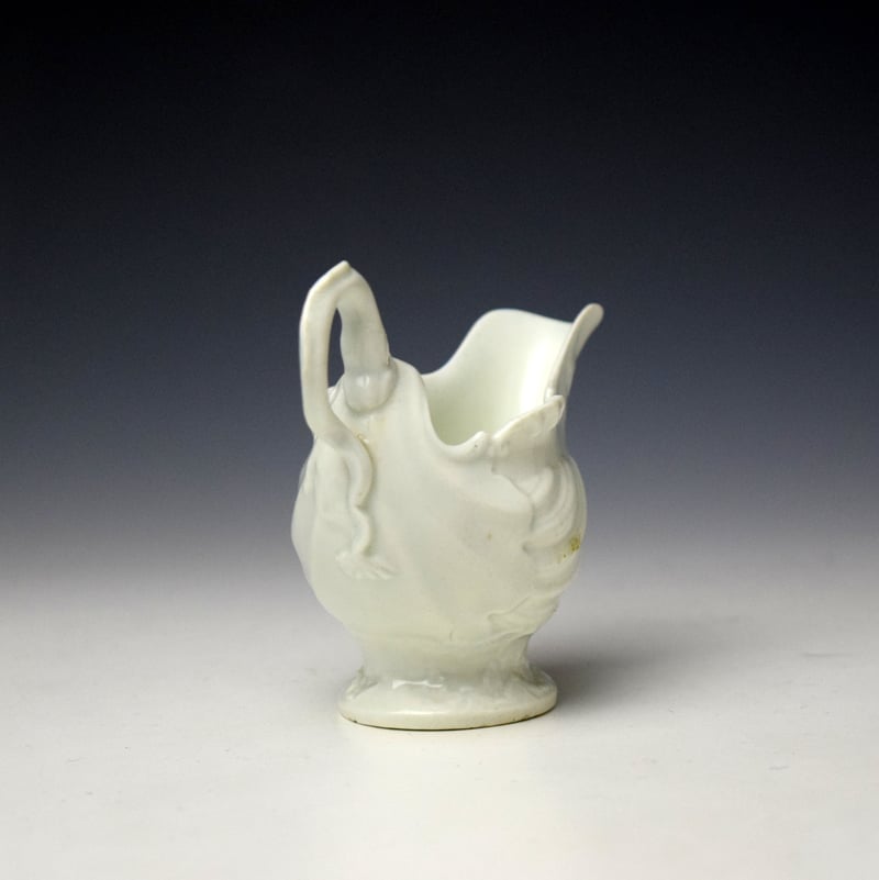Worcester Blanc de Chine Dolphin Ewer c1765-70 (4)