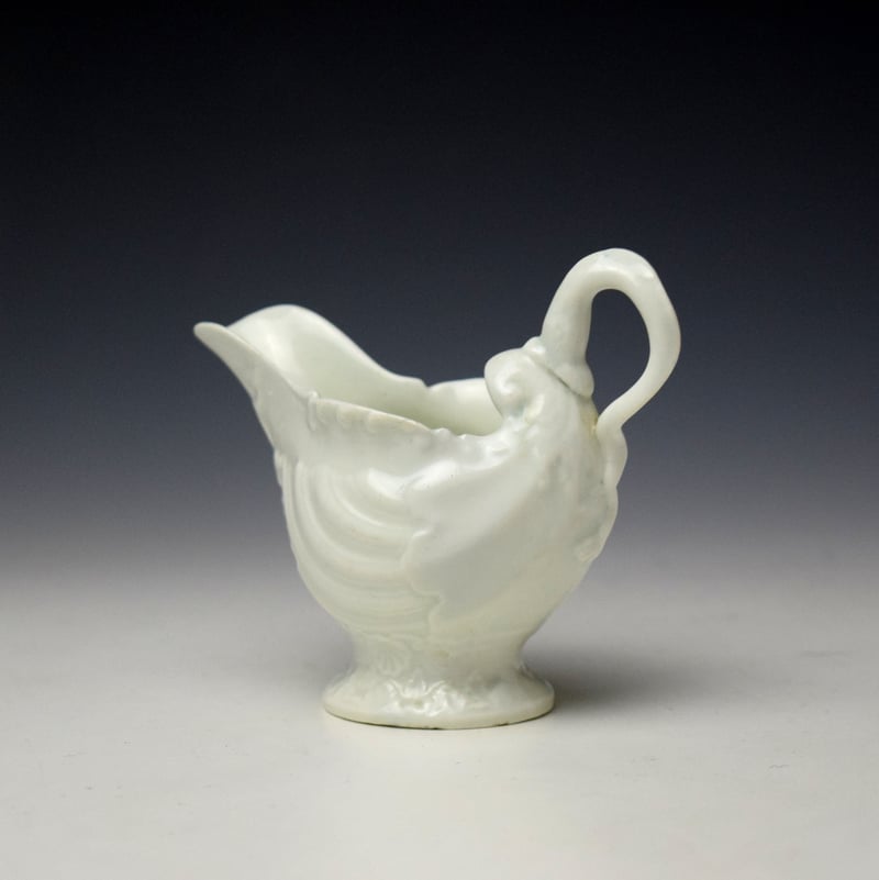 Worcester Blanc de Chine Dolphin Ewer c1765-70 (5)