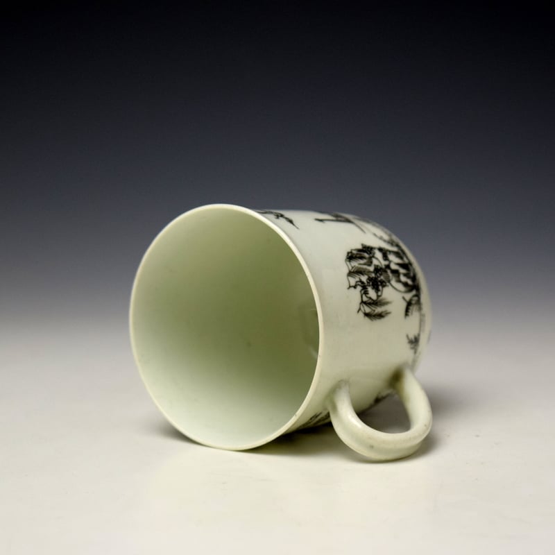Worcester Boy On Buffalo Pattern Coffee Cup c1754-58 (6)