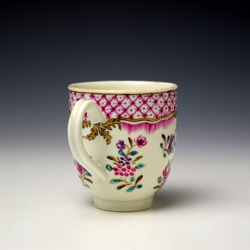 Worcester Campangnie Des Indies Pattern Coffee Cup c1770-75 (4)