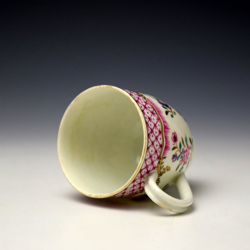 Worcester Campangnie Des Indies Pattern Coffee Cup c1770-75 (5)