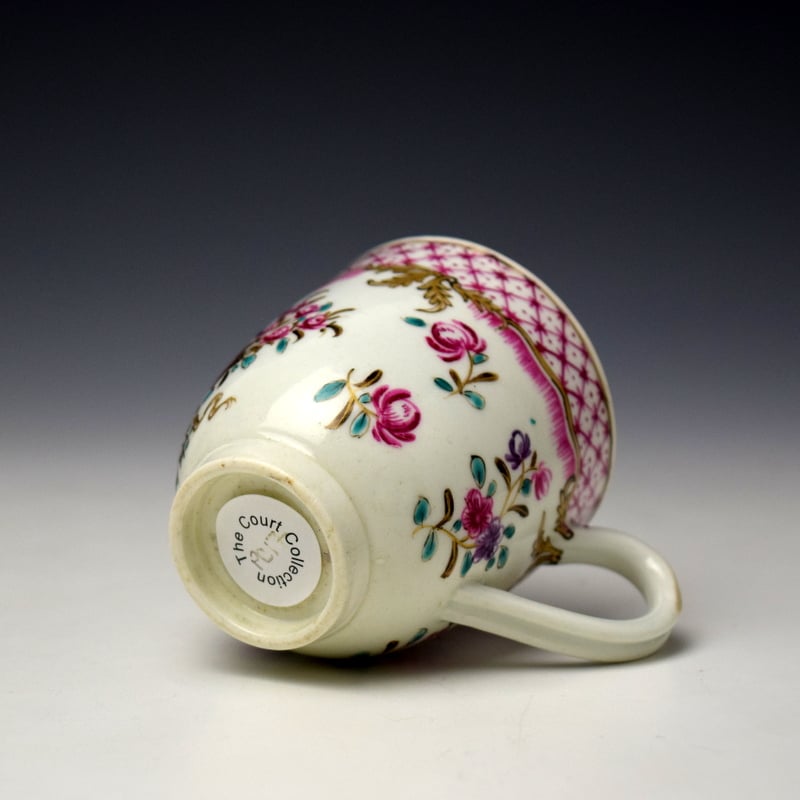 Worcester Campangnie Des Indies Pattern Coffee Cup c1770-75 (6)