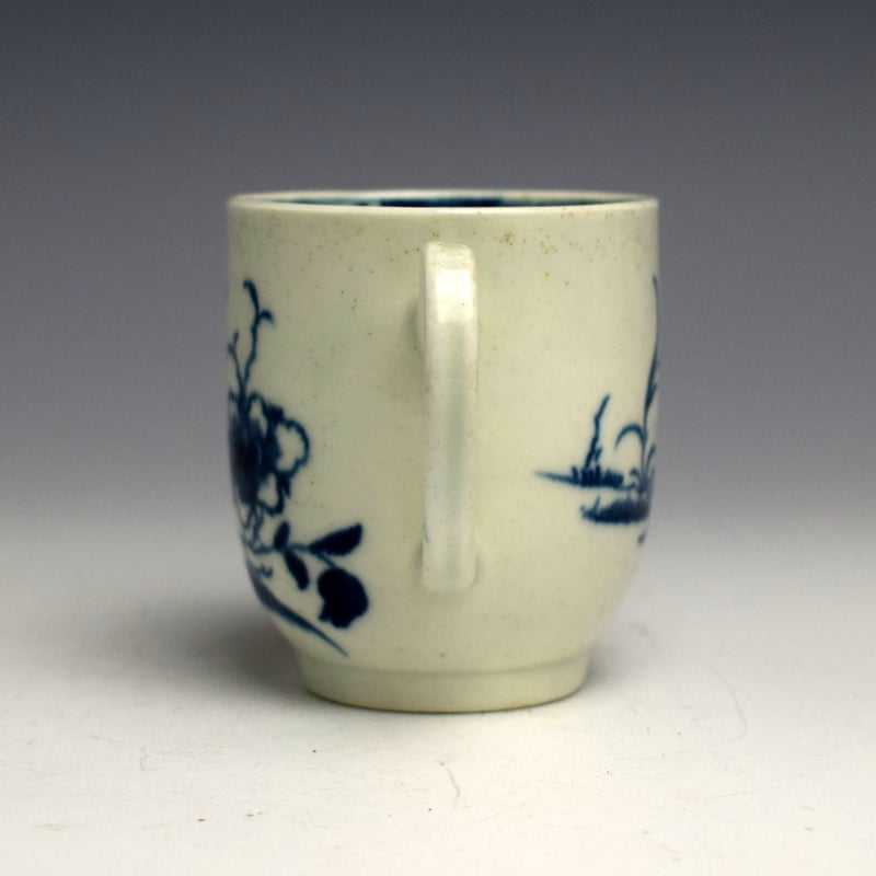 Worcester Candle Fence Pattern Coffee Cup c1765 (2)