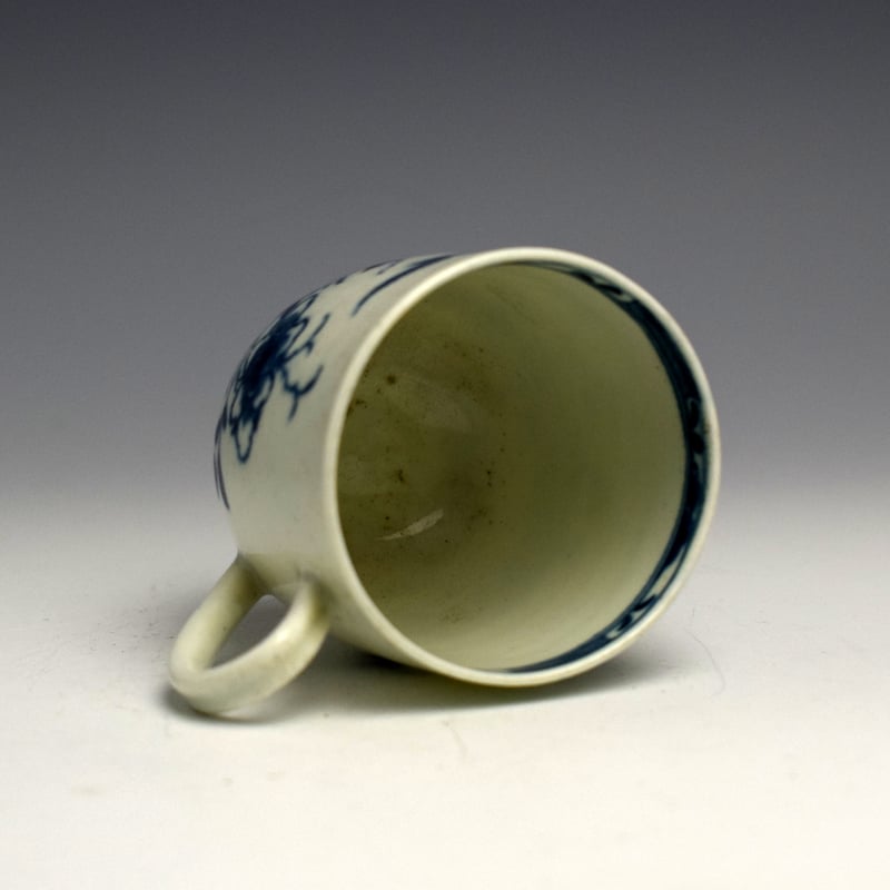 Worcester Candle Fence Pattern Coffee Cup c1765 (4)