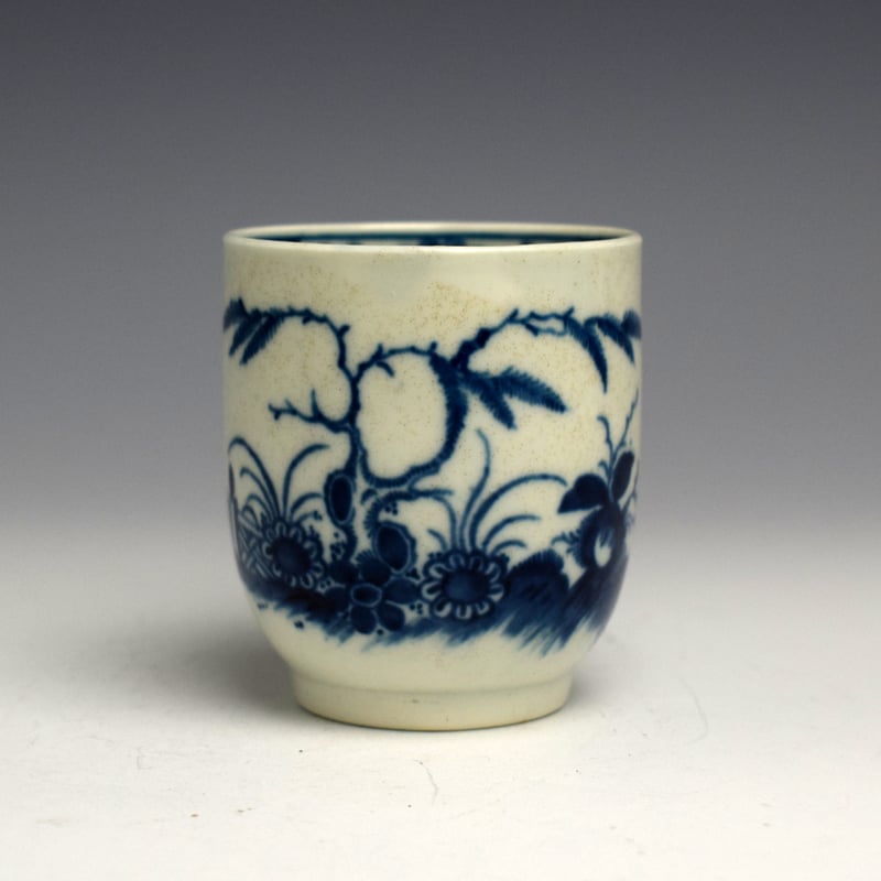 Worcester Candle Fence Pattern Coffee Cup c1765 (5)