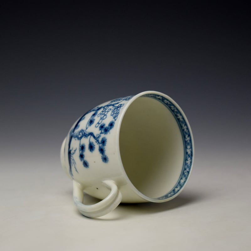 Worcester Cannonball Pattern Coffee Cup c1758-60 (5)