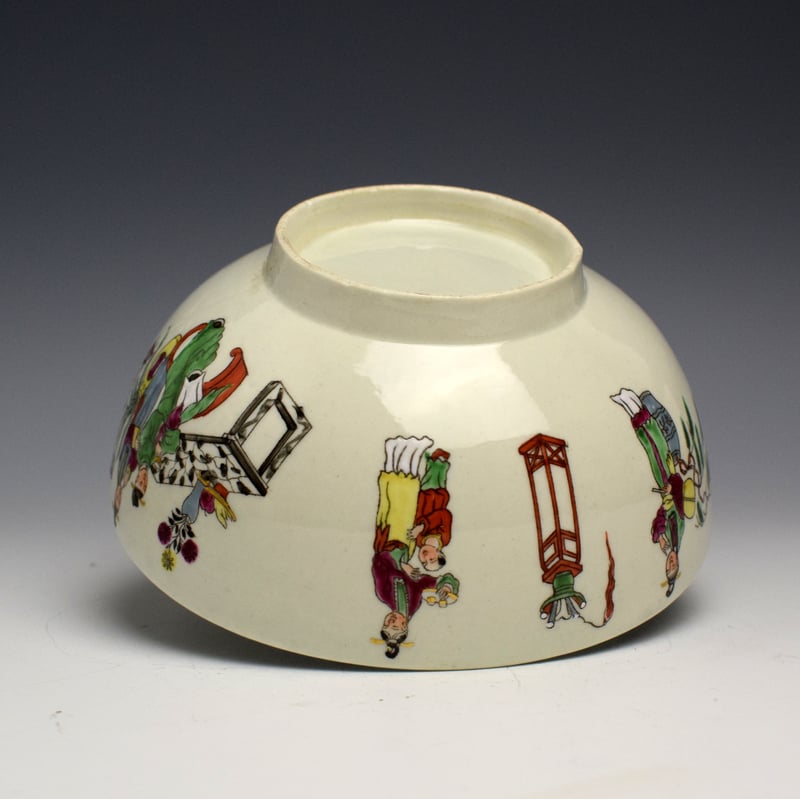 Worcester Chinese Family Pattern Bowl c1765 (4)