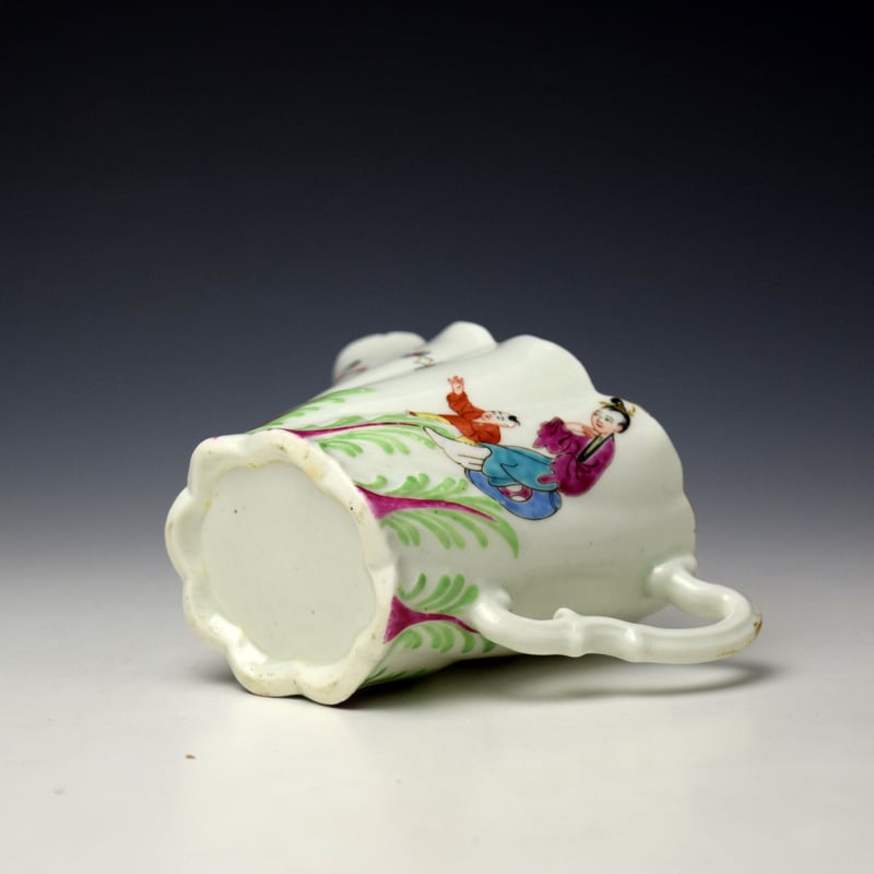 Worcester Chinese Family Tall Table Pattern High Chelsea Ewer c1770-75 (8)