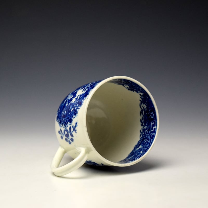 Worcester Circled Landscape Pattern Coffee Cup c1780-90 (5)
