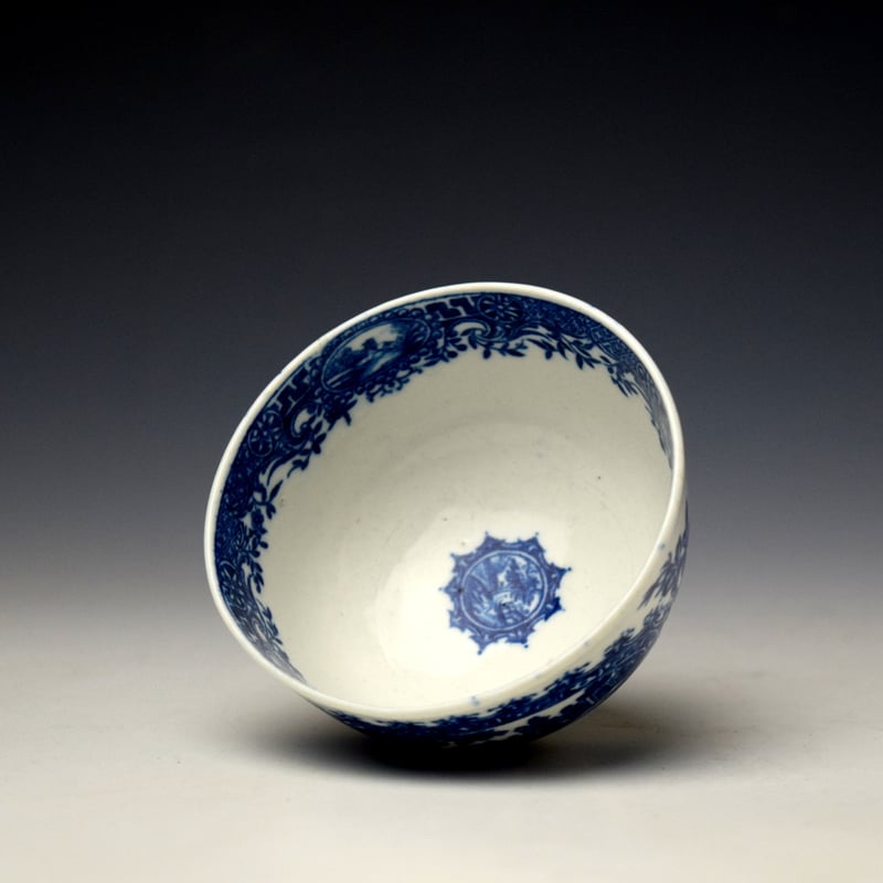 Worcester Circled Landscape Pattern Trio c1780-90 (11)