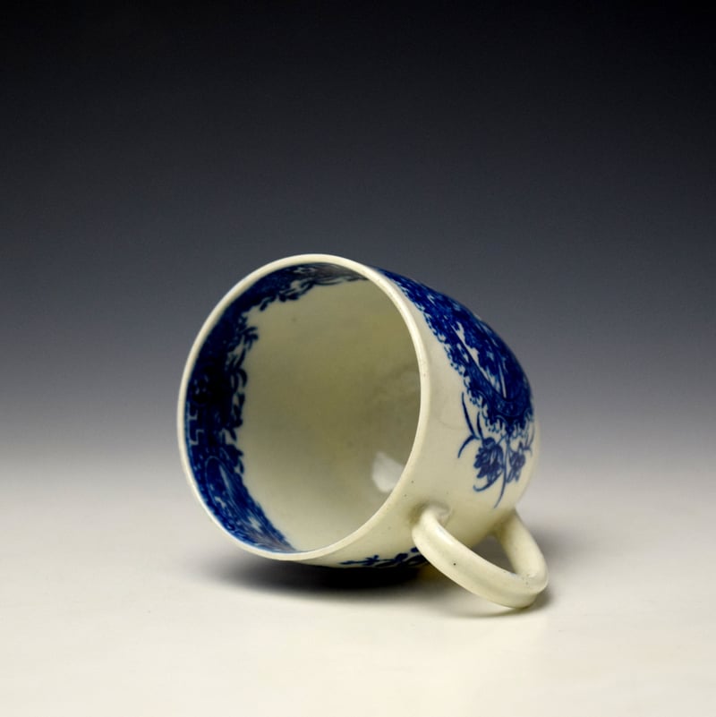 Worcester Circled Landscape Pattern Trio c1780-90 (7)