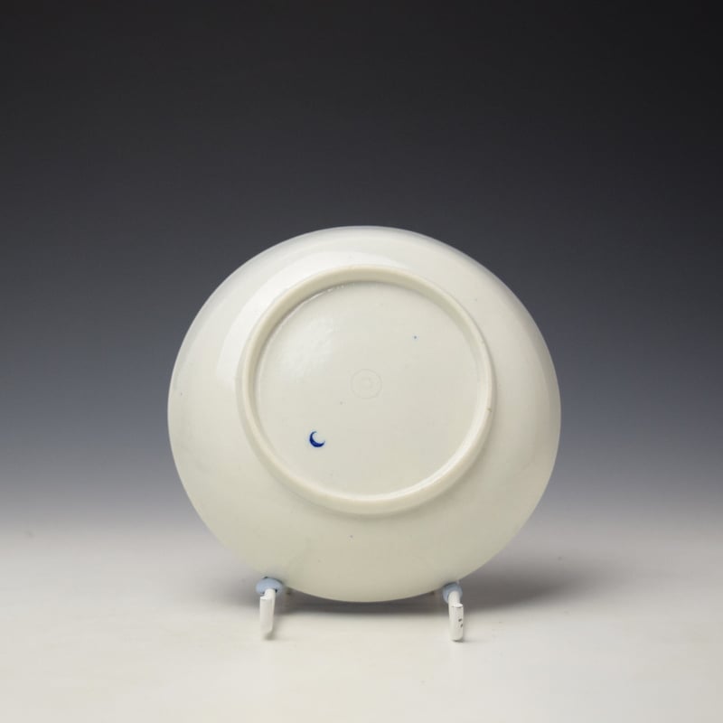 Worcester Classical Ruins Pattern Teabowl and Saucer c1775-90 (9)