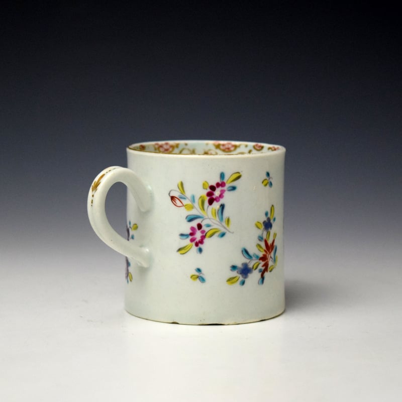 Worcester Compagnie des Indes Pattern Coffee Can c1765-75 (4)