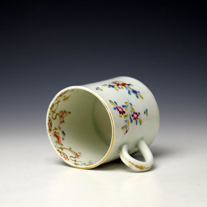 Worcester Compagnie des Indes Pattern Coffee Can c1765-75 (5)