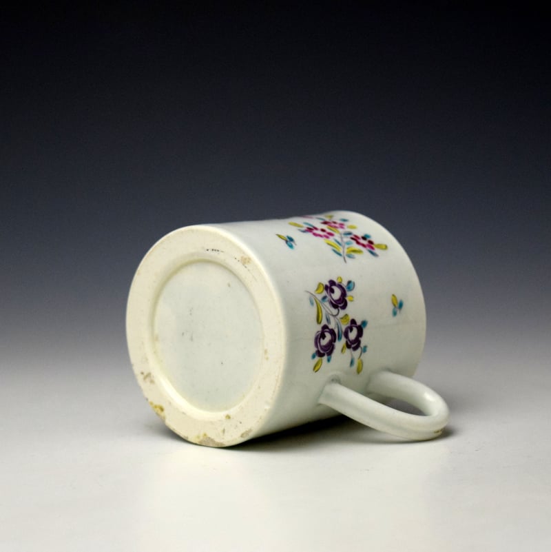 Worcester Compagnie des Indes Pattern Coffee Can c1765-75 (6)