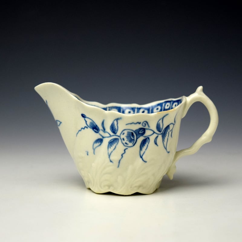 Rare Convolvulus Pattern Low Chelsea Ewer c1775-80
