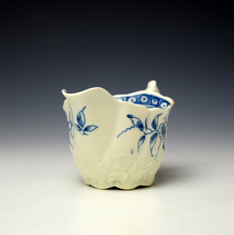 Worcester Convolvulus Pattern Low Chelsea Ewer c1775-80 (2)