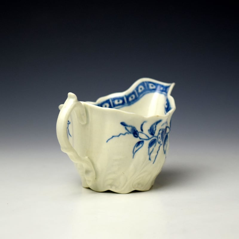 Worcester Convolvulus Pattern Low Chelsea Ewer c1775-80 (5)