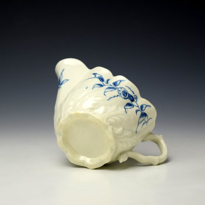 Worcester Convolvulus Pattern Low Chelsea Ewer c1775-80 (8)
