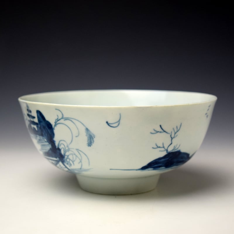 Worcester Crecent Moon Pattern Slop Bowl c1753-54 (4)