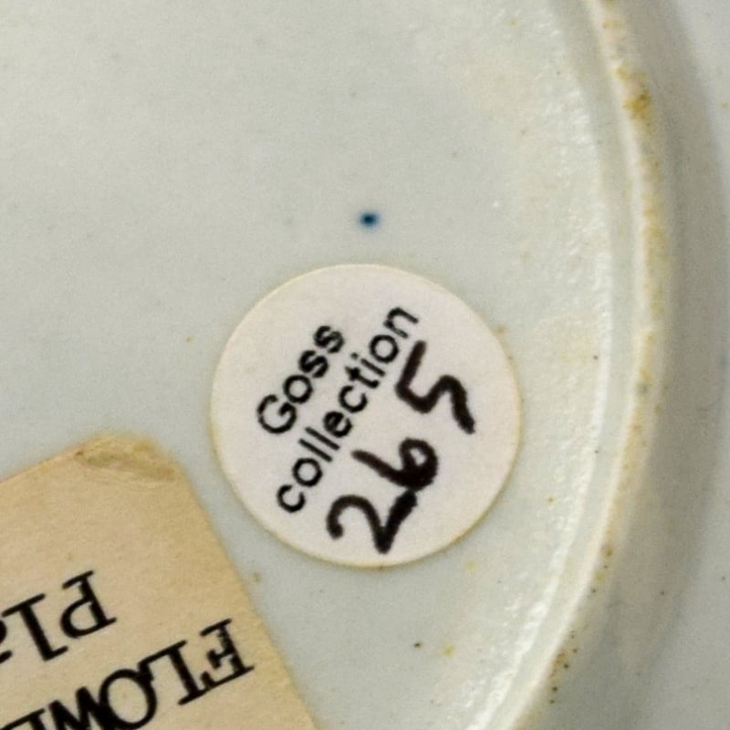 Worcester Early Flowering Plants Pattern Saucer c1760-65 (3)