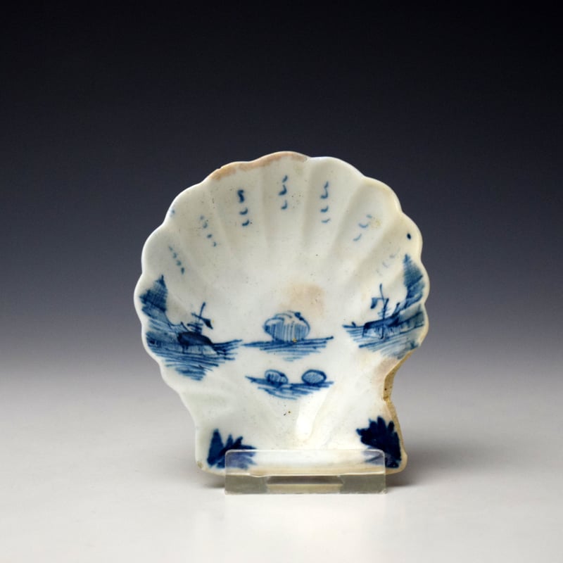 Worcester Early Shell Shaped Pickle Dish c1751-53 (1)