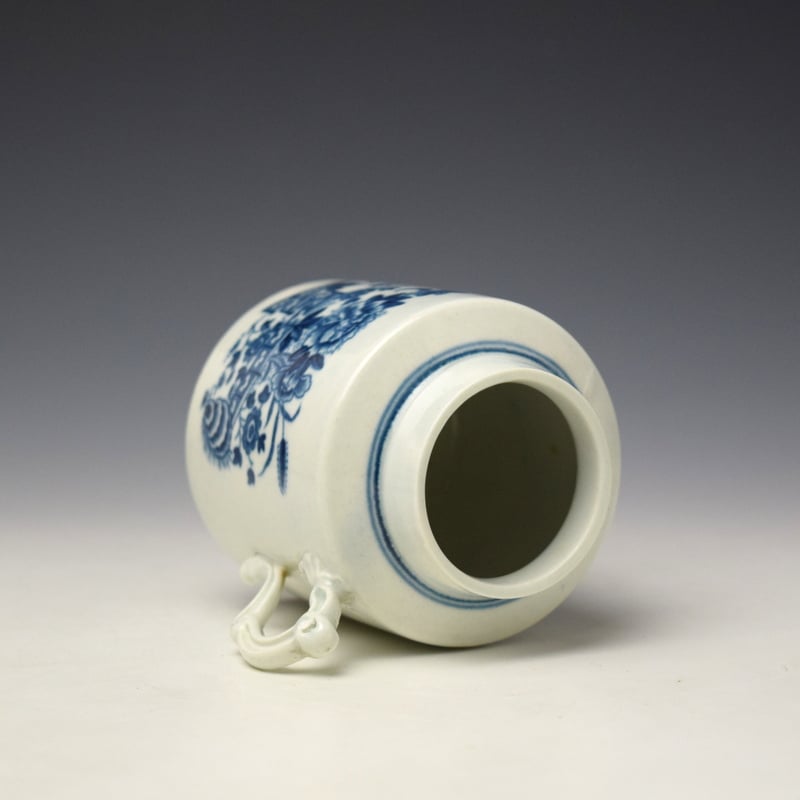 Worcester Fence Pattern Mustard Pot and Cover c1765-80 (5)