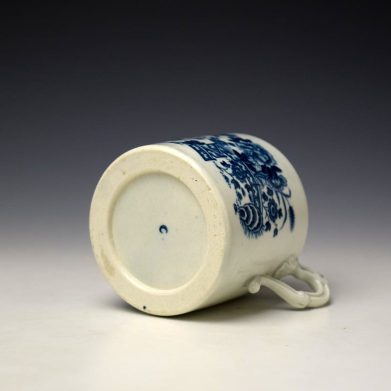Worcester Fence Pattern Mustard Pot and Cover c1765-80 (6)