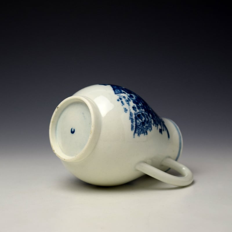 Worcester Fence Pattern Sparrow Beak Jug and Cover c1765-80 (6)