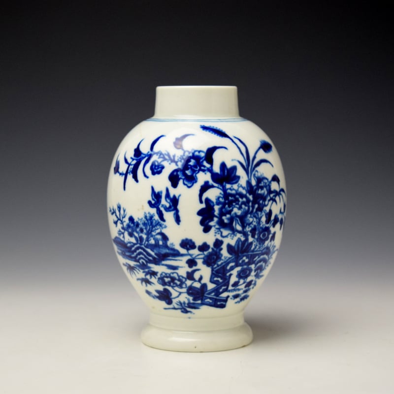 Fence Pattern Tea Canister c1770-85