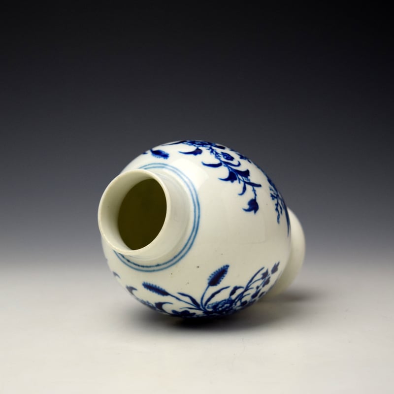Worcester Fence Pattern Tea Canister c1770-85 (5)