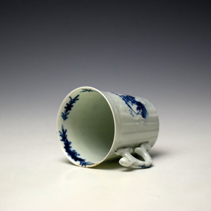 Worcester Fisherman and Willow Pavilion Pattern Coffee Can c1755 (7)