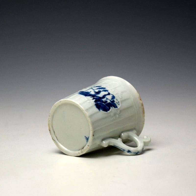 Worcester Fisherman and Willow Pavilion Pattern Coffee Can c1755 (8)