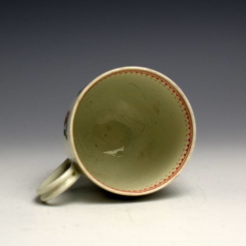 Worcester Floral Decorated Coffee Cup c1770 (5)