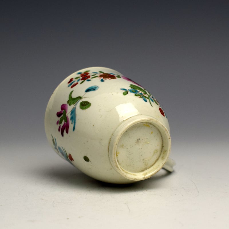 Worcester Floral Decorated Coffee Cup c1770 (6)