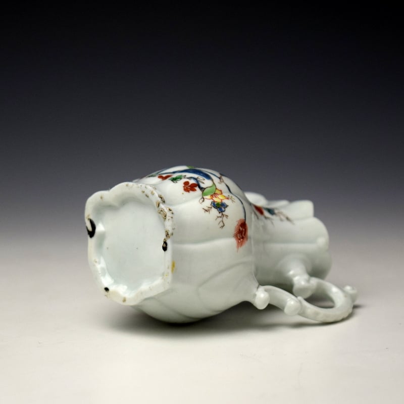 Worcester Flowering Vine Pattern Cream Jug c1753 (7)