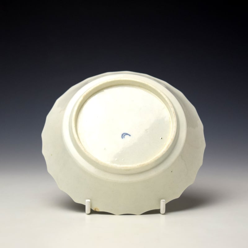 Worcester Fruit Sprays Pattern Fluted Teabowl and Saucer c1775-80 (9)