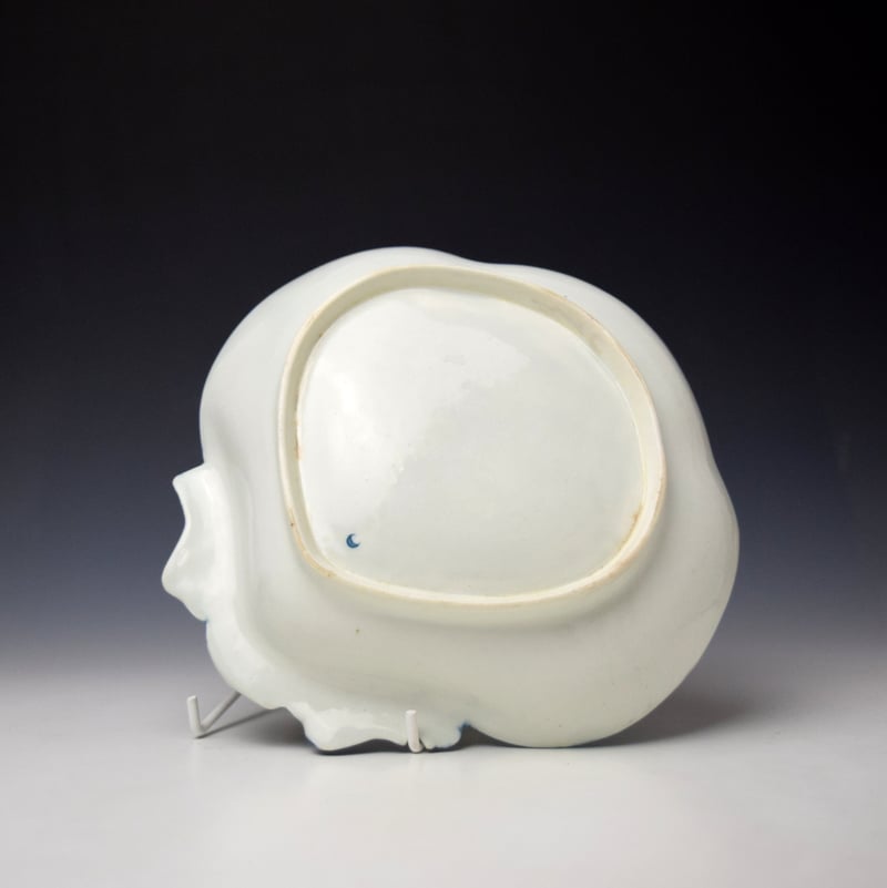 Worcester Gillyflower Pattern Dessert Dish c1770-75 (2)